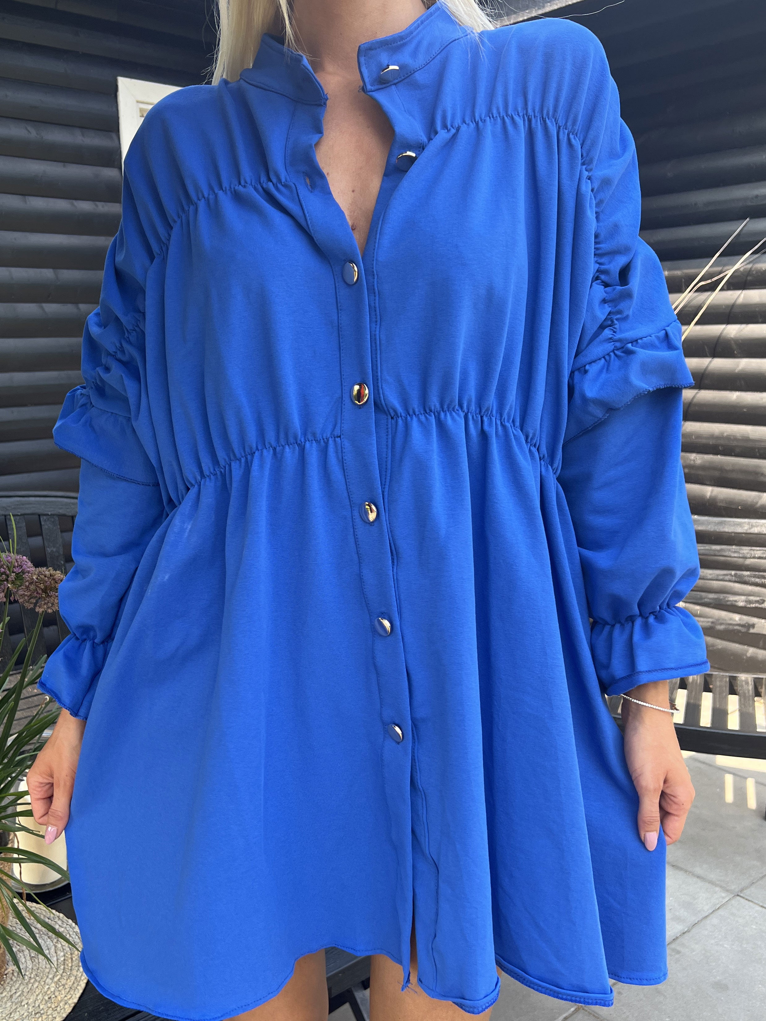 Monica Jersey - Sød joggingkjole med flæser